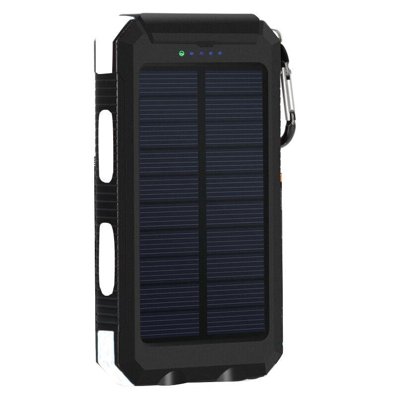 Solar Power Bank Real 20000 mAh Dual USB External Waterproof Polymer Battery Charger Outdoor Light Lamp Powerbank Ferisi - OZN Shopping