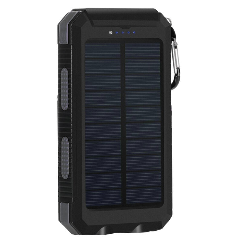 Solar Power Bank Real 20000 mAh Dual USB External Waterproof Polymer Battery Charger Outdoor Light Lamp Powerbank Ferisi - OZN Shopping