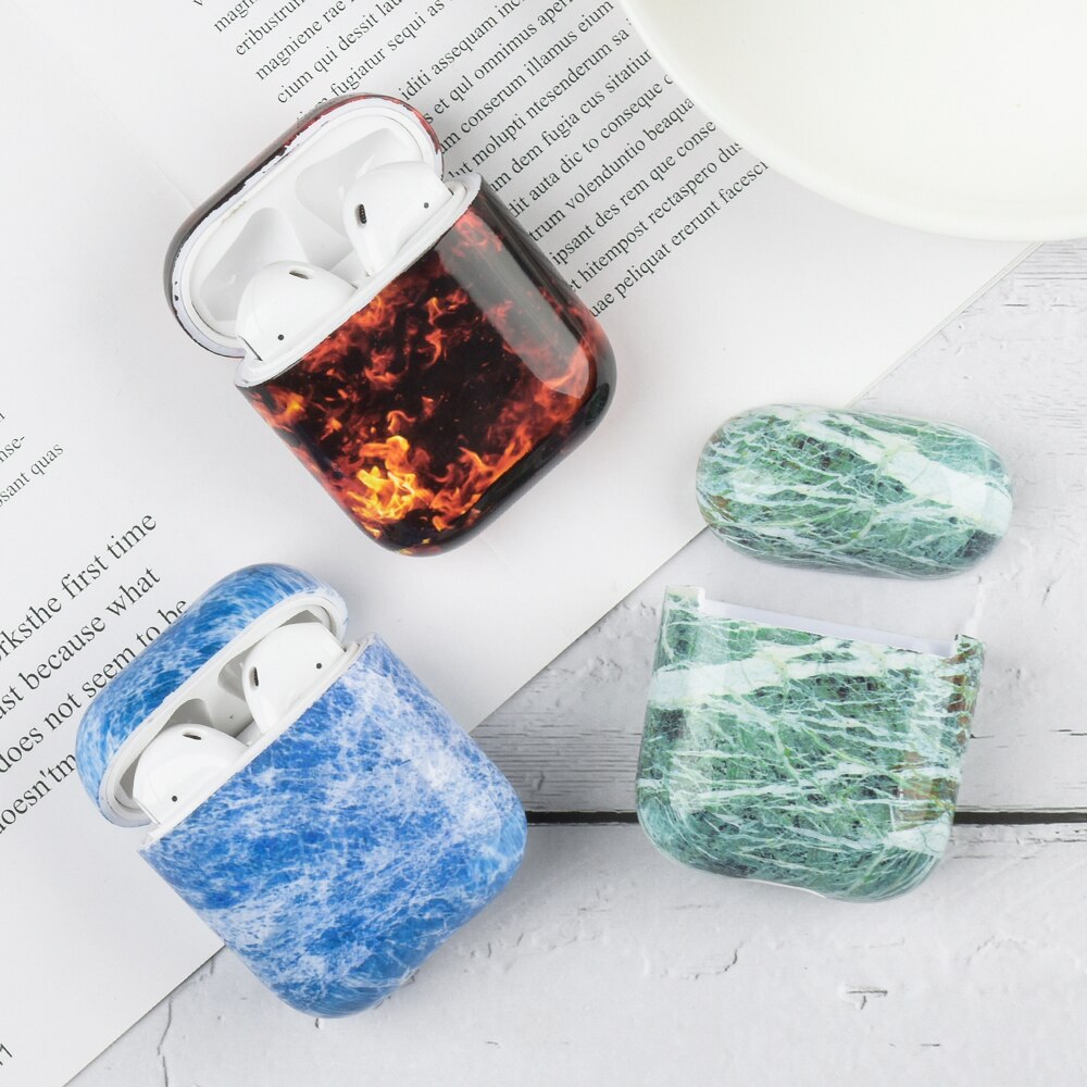 Soft Silicone Cover For Airpods Case Wireless Bluetooth Earphone Case For Apple Airpods 2 1 for Airpod Marble Pattern Shell Box - OZN Shopping