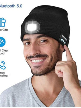 Bluetooth LED Hat Wireless Smart Cap Headphone Speaker