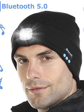 Bluetooth LED Hat Wireless Smart Cap Headphone Speaker