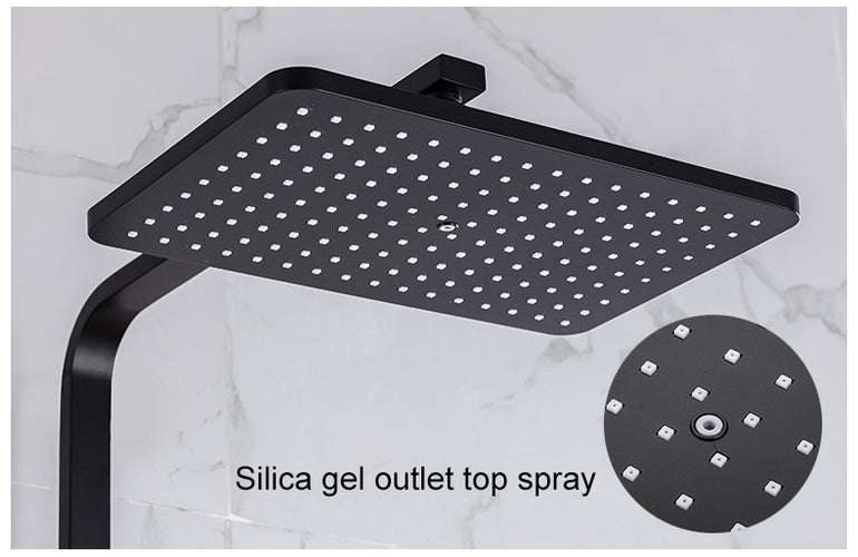 Shower Faucets Sets Water Bathroom Mixer Waterfall Faucet Rainfall Shower Systems Thermostat Tap EL9403 - OZN Shopping