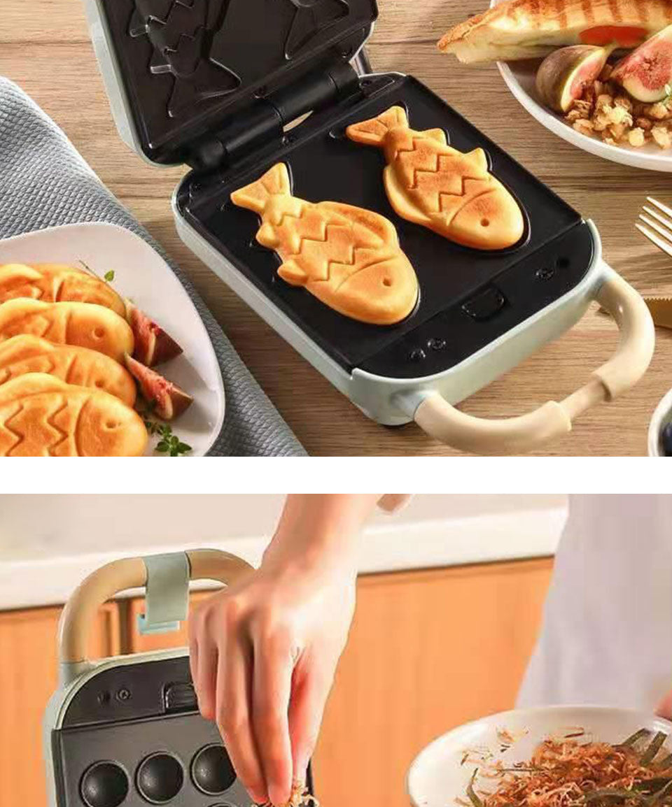 Sandwich Maker - Waffle Donut Cookies & Pancake Cooker & Toaster