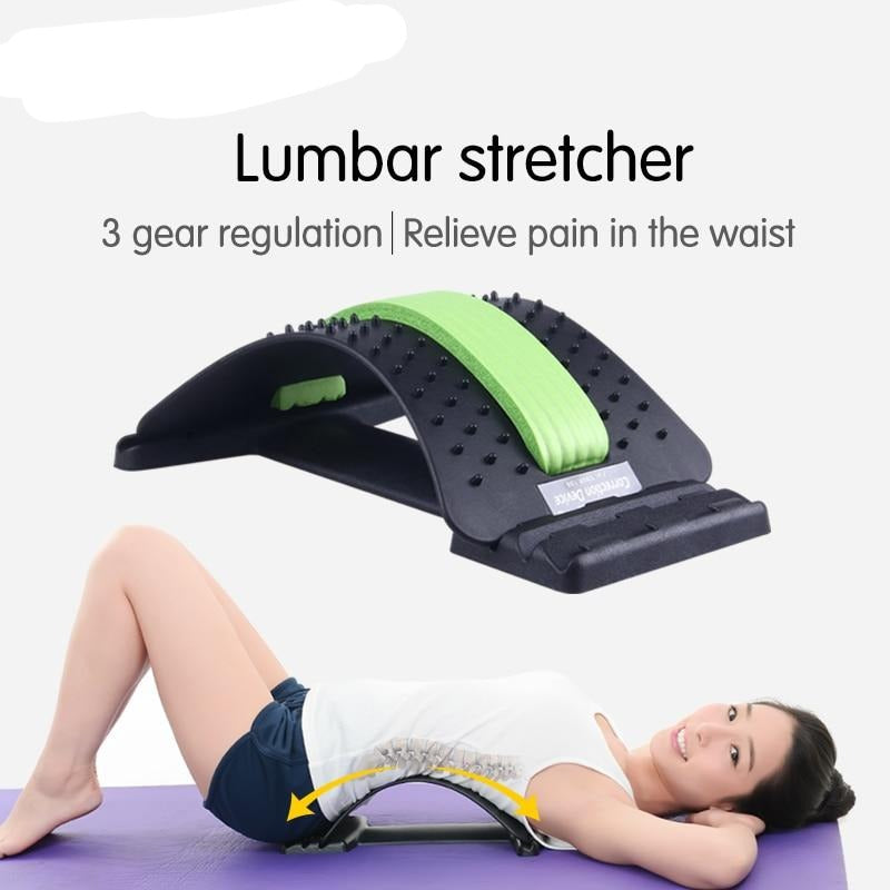 Back Stretcher Massager Neck Waist Pain Relief Massage Muscle Stimulator Relaxation Fitness Equipment - OZN Shopping