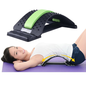 Back Stretcher Massager Neck Waist Pain Relief Massage Muscle Stimulator Relaxation Fitness Equipment - OZN Shopping