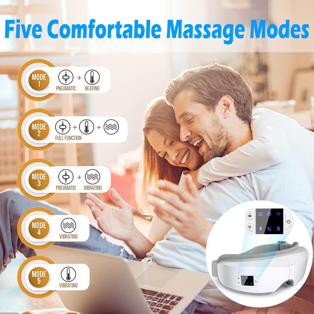 4D Smart Airbag Vibration Eye Massager Eye Care - Relieves Fatigue And Dark Circles - OZN Shopping