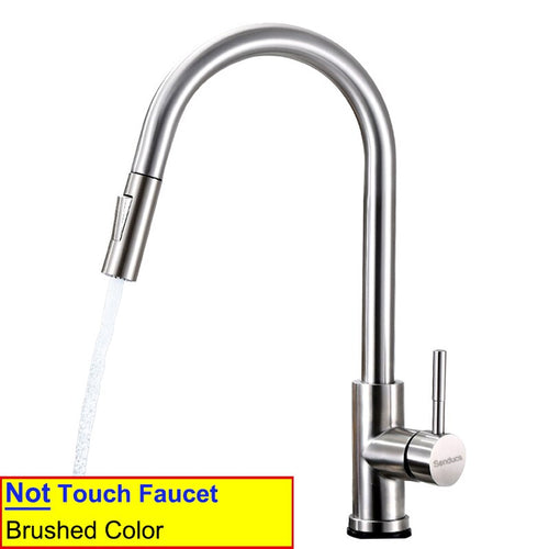 Elegant Kitchen Faucet Sensor Smart Touch Pull Out  Tap
