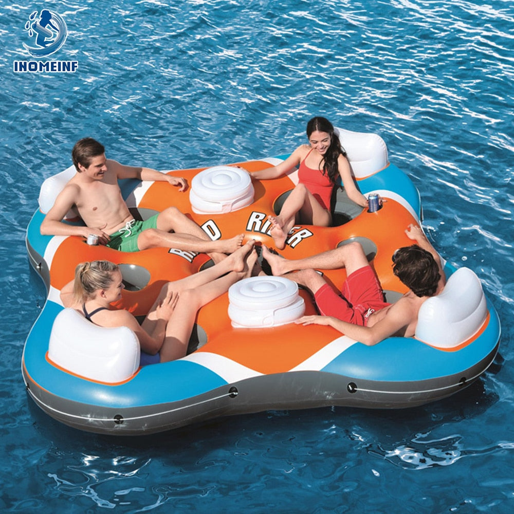 Inflatable fun group water floating bed  swimming chair - OZN Shopping