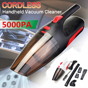 Car Vacuum Cleaner Portable Handheld Cordless/Car Plug 120W 12V 5000PA Super Suction Wet/Dry Vaccum Cleaner for Car Home