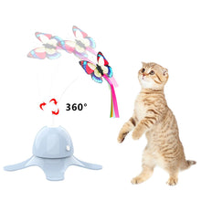 Load image into Gallery viewer, Electronic Pet Cat Toy Smart Automatic Funny Cat Exercise Toy Electric Rotating Kitten Toys Butterfly Cat Stick Interactive Toy - OZN Shopping

