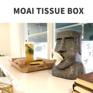 Stone Figure Tissue Box