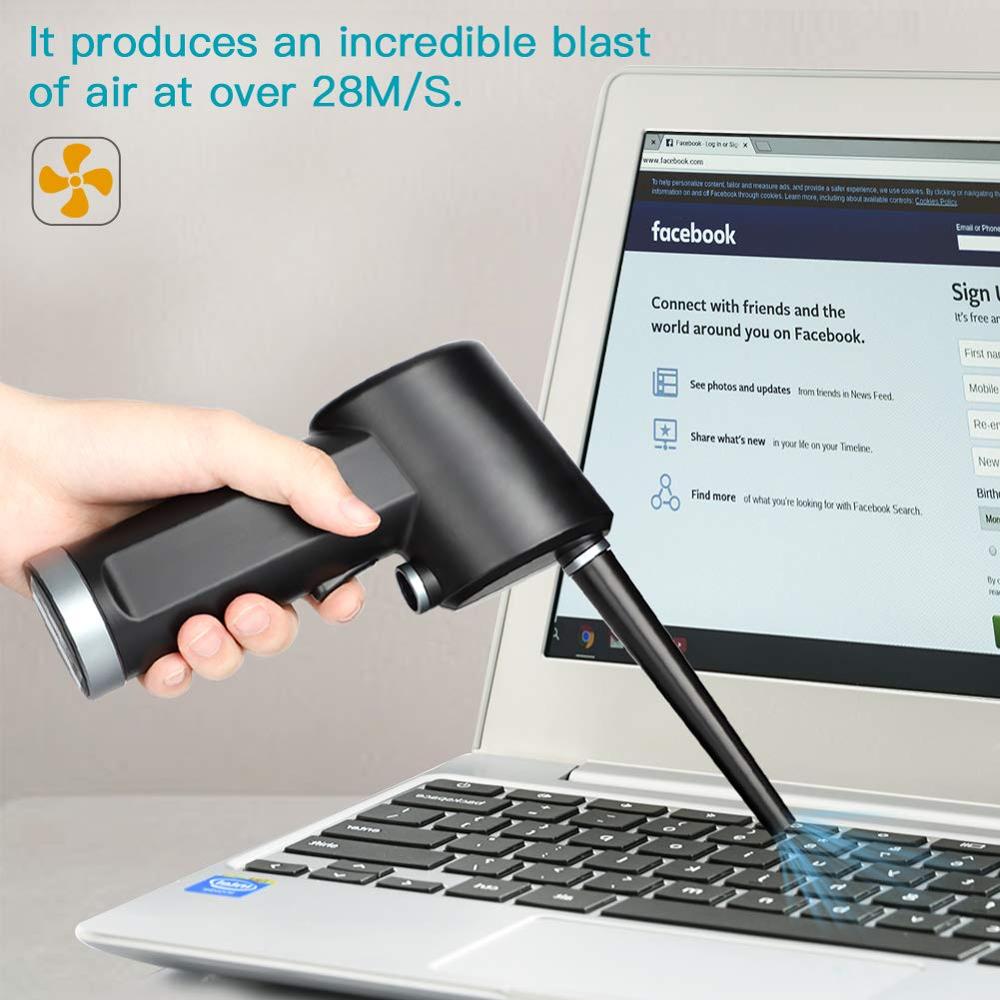 Cordless AIR Duster, Rechargeable Blower for Computer, Keyboard and Electronics Clean - OZN Shopping