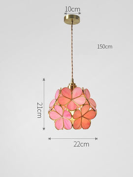 Classy  Flower Pendant Lighting Fixtures Glass Home Decor