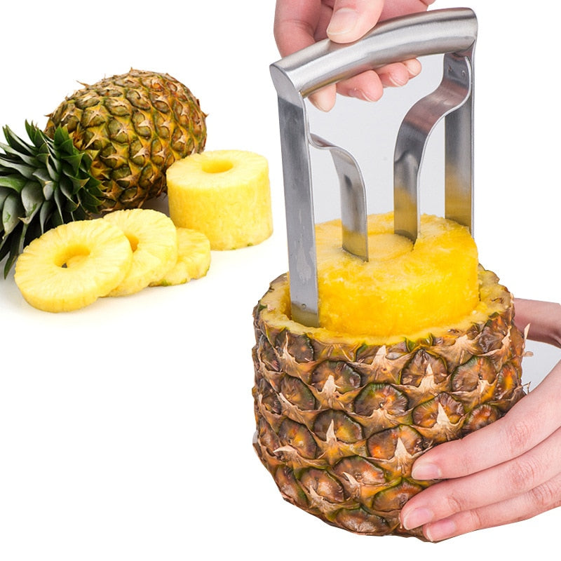 High Quality Stainless Steel Pineapple Corer Fruit Slicer Parer Cutter Kitchen Gadget Fruit Cutting Tool - OZN Shopping