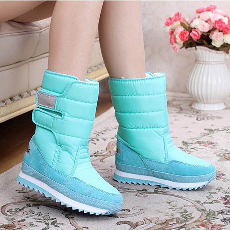 Waterproof Winter Boots  -  Women Colorful Velvet Snow Shoes - OZN Shopping