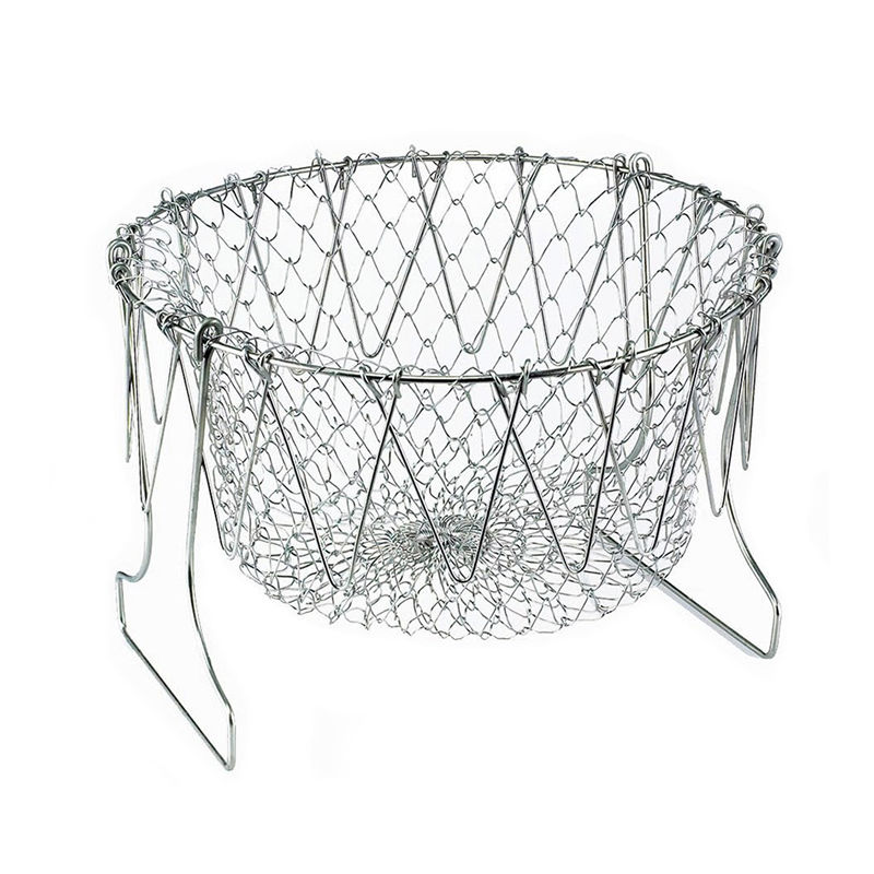 Foldable Steam Rinse Fry Basket Strainer - OZN Shopping