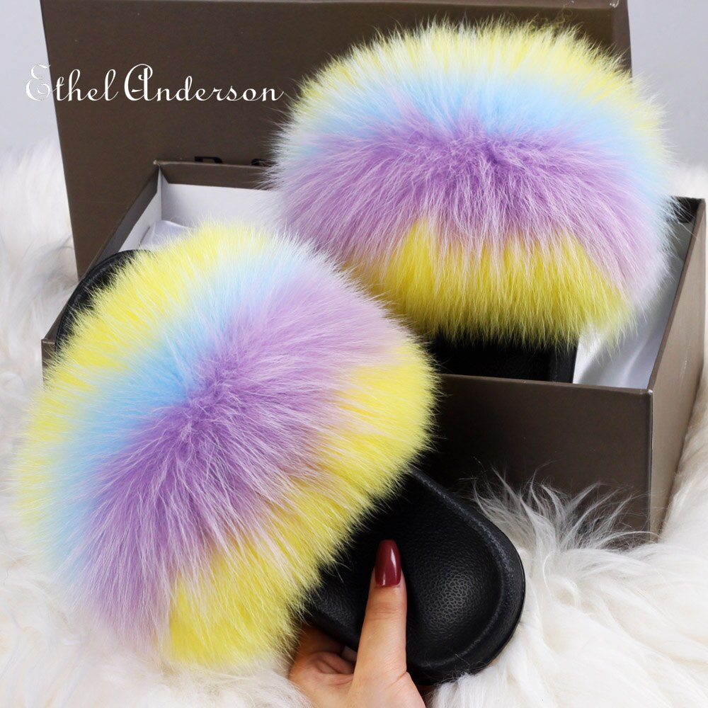 Fur Slippers - OZN Shopping