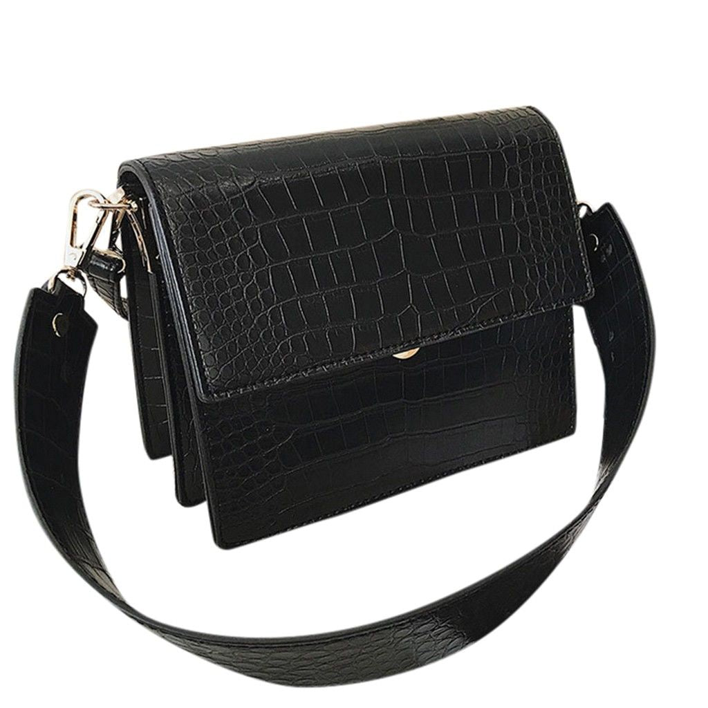 Leather Shoulder  Crocodile Print Bags - OZN Shopping