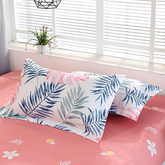 Duvet Cover 220x240 Pillowcase 3Pcs， Leaf pattern 210x210 Bed Cover，175x220 Blanket Cover,Queen King Size Bedding Set - OZN Shopping