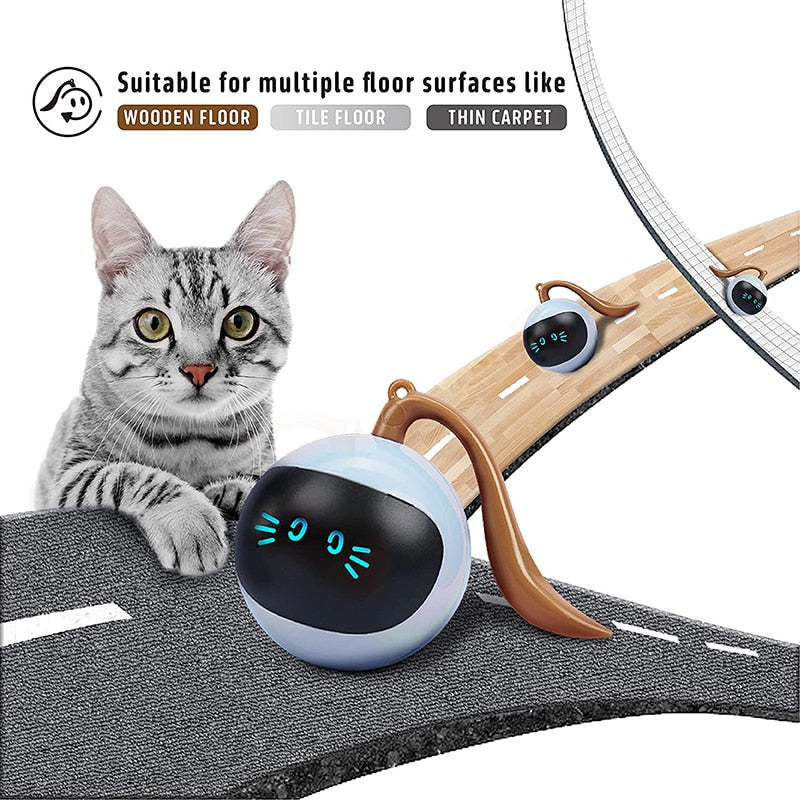 Rolling Automatic Smart Cat Ball Toys - OZN Shopping