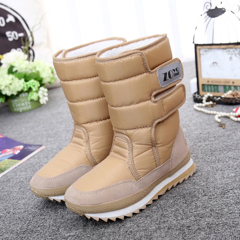 Waterproof Winter Boots  -  Women Colorful Velvet Snow Shoes - OZN Shopping