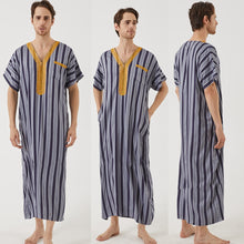 Load image into Gallery viewer, New Trendy Embroidery Jubba Thobe  For Men Kaftan Abaya - OZN Shopping
