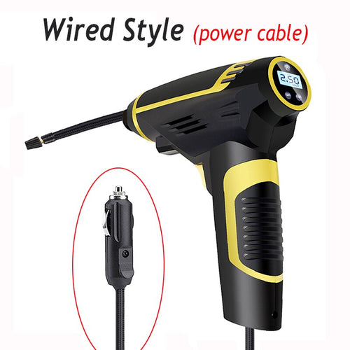 120W Wireless Car Air Compressor  Handheld USB Rechargeable Tire Inflator Digital Inflatable Pump Pressure Gauge Car Accessories - OZN Shopping