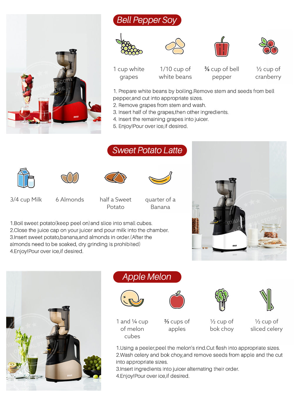 Fruit Juicer Press Extractor Machine Blender - OZN Shopping