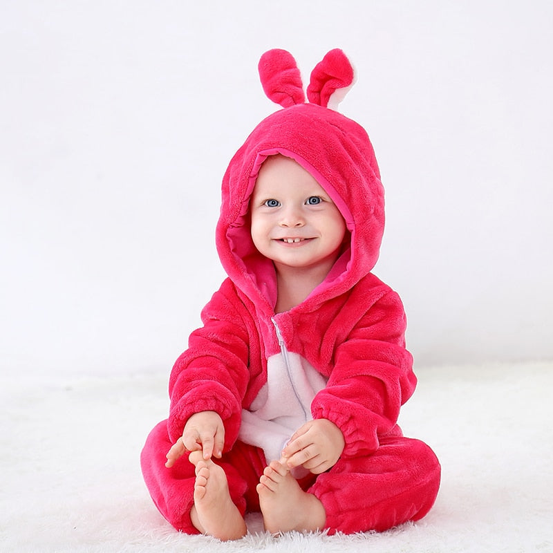 Baby Rompers Winter Lion Costume For Girls Boys Toddler Animal Jumpsuit Infant Clothes Pajamas - OZN Shopping