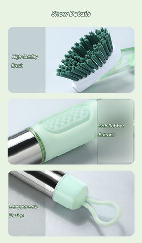 Cleaning Tools Silicone Dish Brush for Kitchen Soap Dispenser Dishwashing Brush - OZN Shopping