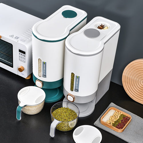 Automatic Rice Beans Pasta Cereals Oat  Dispenser  Storage Box - OZN Shopping