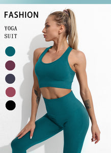 Women Fitness Set Workout Sportswear  Crop Top, Leggings , Sports Suit - OZN Shopping