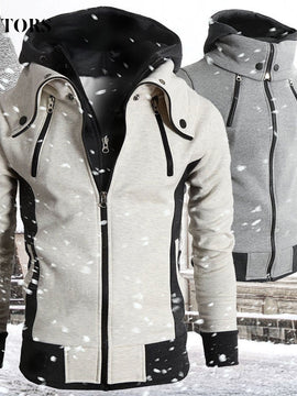 High Collar Winter Jacket Hoodie