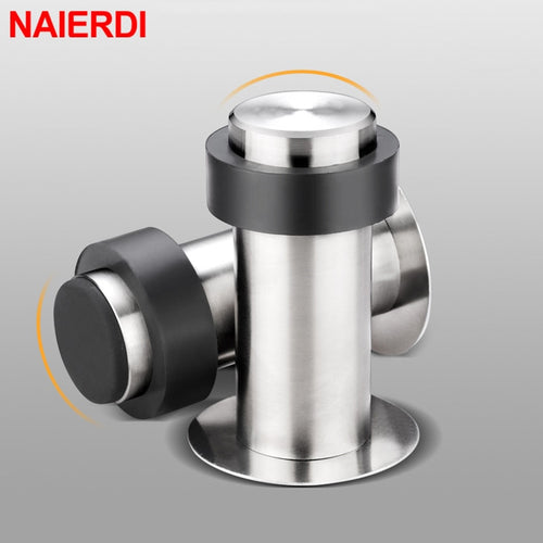 Wall Pin Bumper Scratch Protection Stainless Steel Door Stops Rubber Door Protective Pad Door Stopper Wall Protector Anti-collision Door Holder Heavy Duty - OZN Shopping