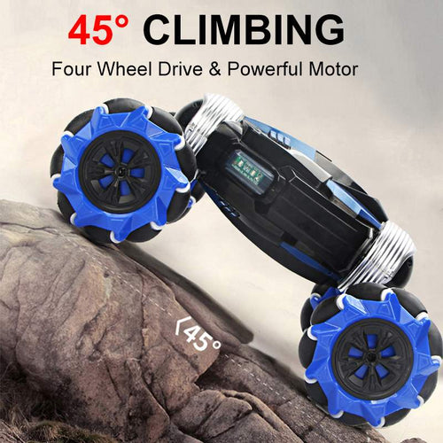 RC Car 4WD Radio Control Stunt Car Gesture Induction Twisting Off-Road Vehicle Drift RC Toys With Light & Music - OZN Shopping