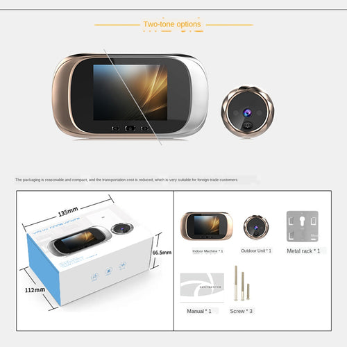 Door Camera Digital LCD 2.8inch  Video Doorbell - OZN Shopping