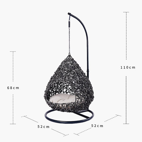 Swinging Hammock Chair Swing Egg /woven Rattan Pet Cat Hanging Bed - OZN Shopping