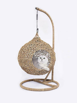 Swinging Hammock Chair Swing Egg /woven Rattan Pet Cat Hanging Bed