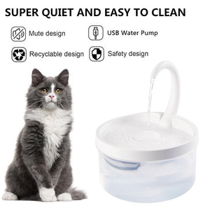 2L Pet Water Fountain Swan Neck Pet Cat Dog Automatic Drinking Fountain Water Dispenser For Cats Dogs - OZN Shopping