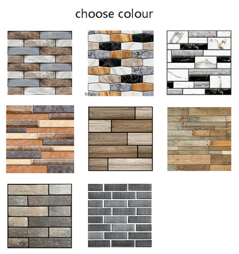 Self Adhesive Tile Wall Sticker Home Decor 3d pvc sticker Covers For Kitchen Cupboard Bathroom Wallpaper Waterproof Wallpaper - OZN Shopping