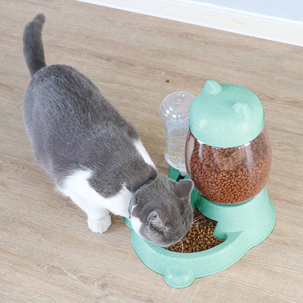 Pet Dot Cat Water & Food Feeder & Dispenser Bowl - OZN Shopping