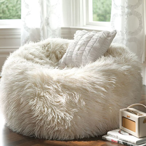 Soft Fluffy Wool Fur Bean Bag Lazy Couch Chair - OZN Shopping