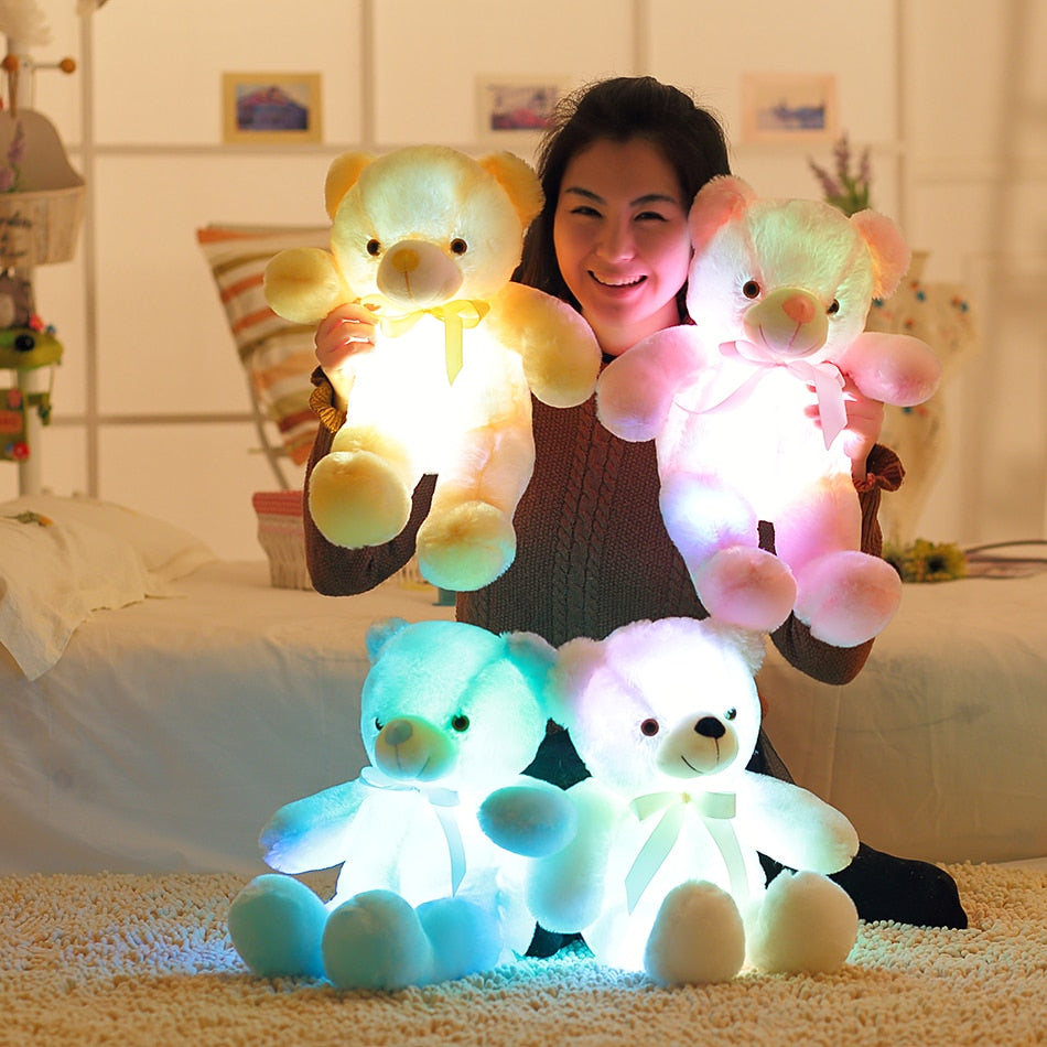 Light Up LED Teddy Bear Colorful Glowing Stuffed Toy - OZN Shopping