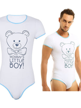 Mens One Piece Bodysuit Sleepwear