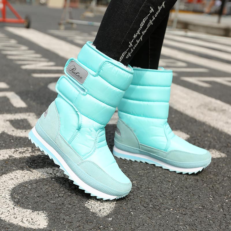 Waterproof Winter Boots  -  Women Colorful Velvet Snow Shoes - OZN Shopping