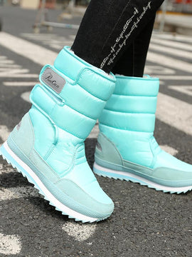 Waterproof Winter Boots  -  Women Colorful Velvet Snow Shoes