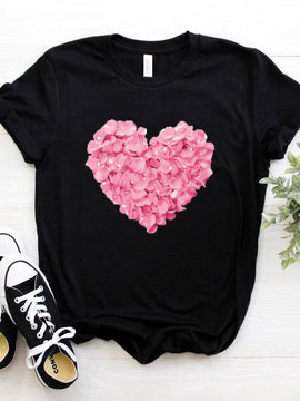 Heart Valentines T Shirt Couple Shirt