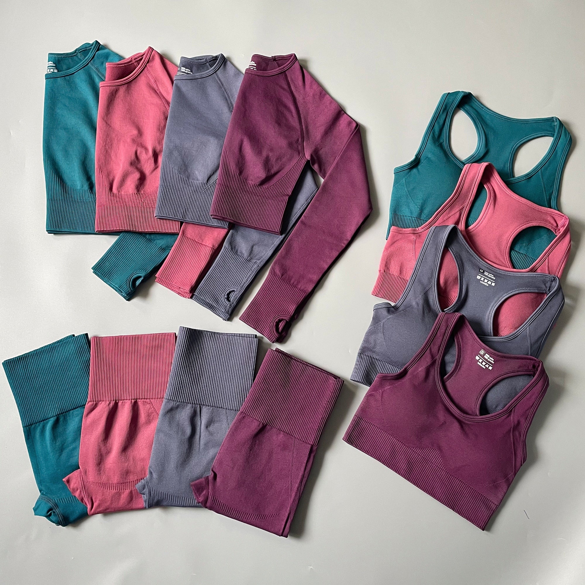 Women Fitness Set Workout Sportswear  Crop Top, Leggings , Sports Suit - OZN Shopping
