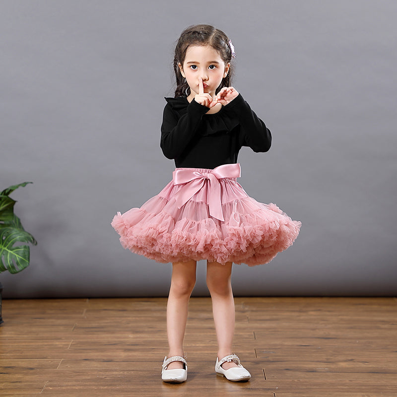 Girl Kids Fluffy Skirt Ballerina Party Clothes - OZN Shopping