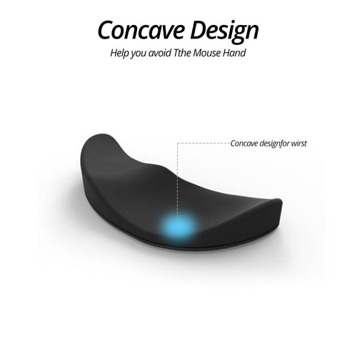 Ergonomic Handguard Mouse Pad G80 Silicon Gel Non-Slip Streamline Wrist Rest Support Mat Computer Mousepad For Office Gaming PC - OZN Shopping